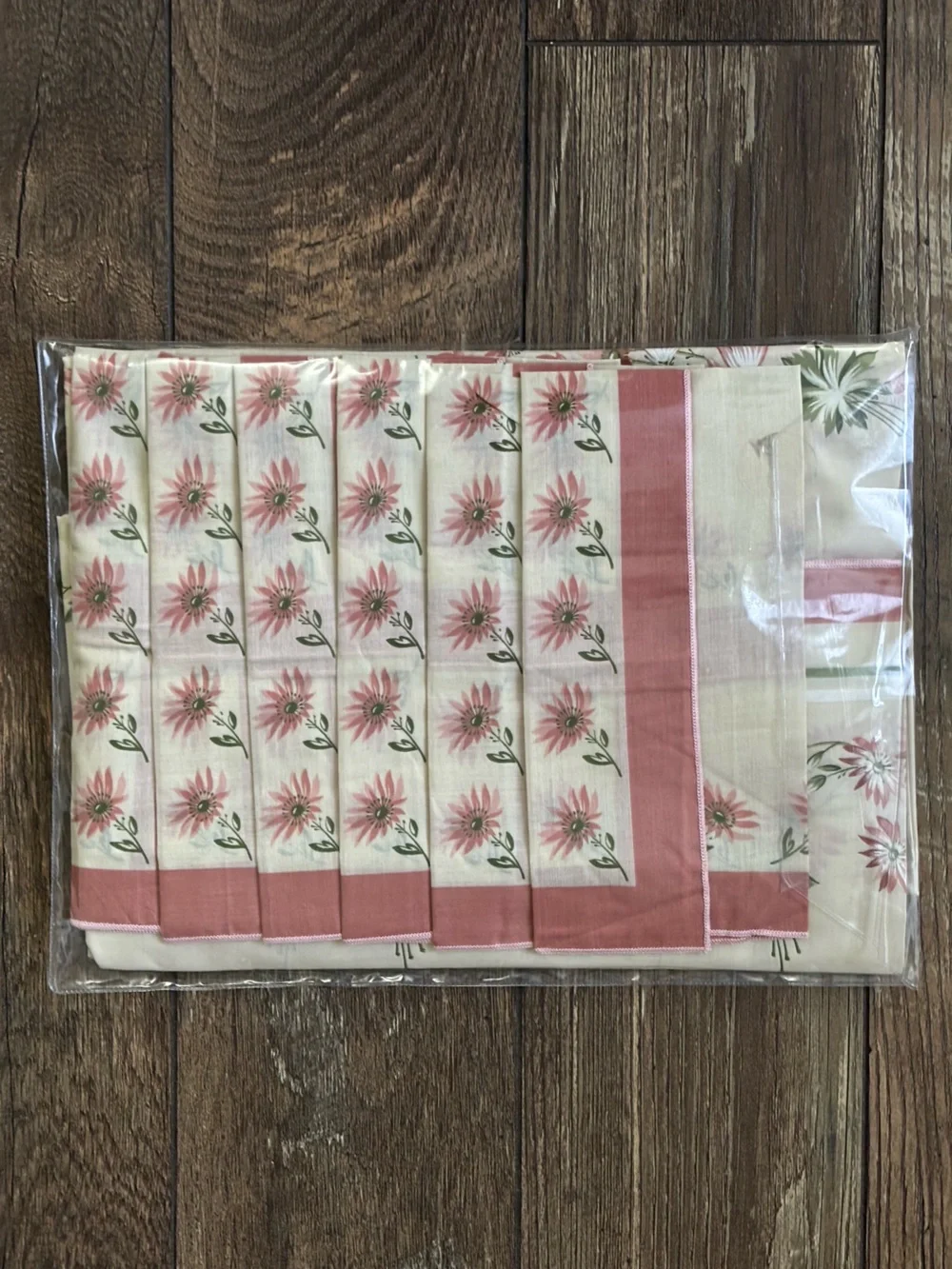 New Vintage Fabric Tablecloth 54